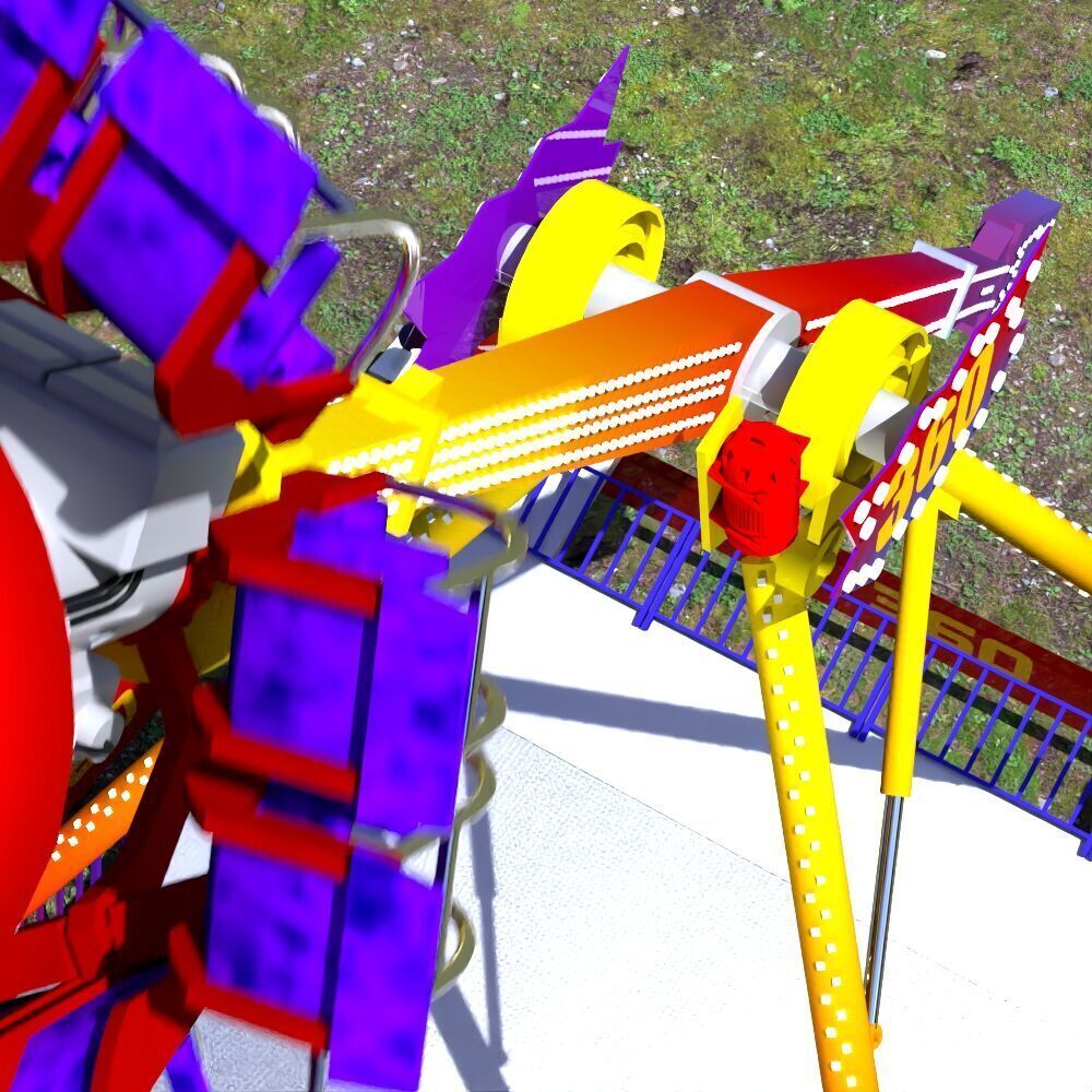 Amusement ride - 360 3D model_4