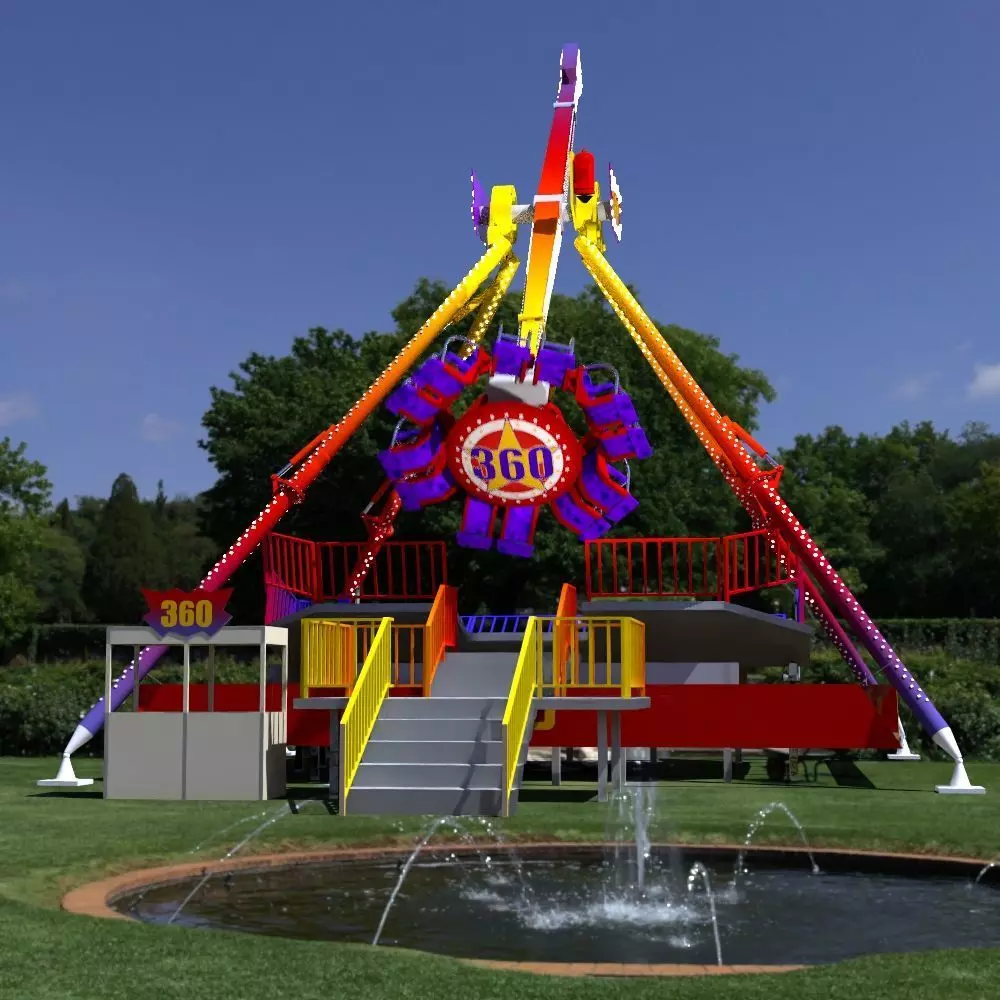 Amusement ride - 360 3D model_0