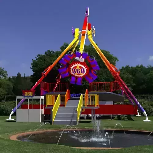 Amusement ride - 360 3D model