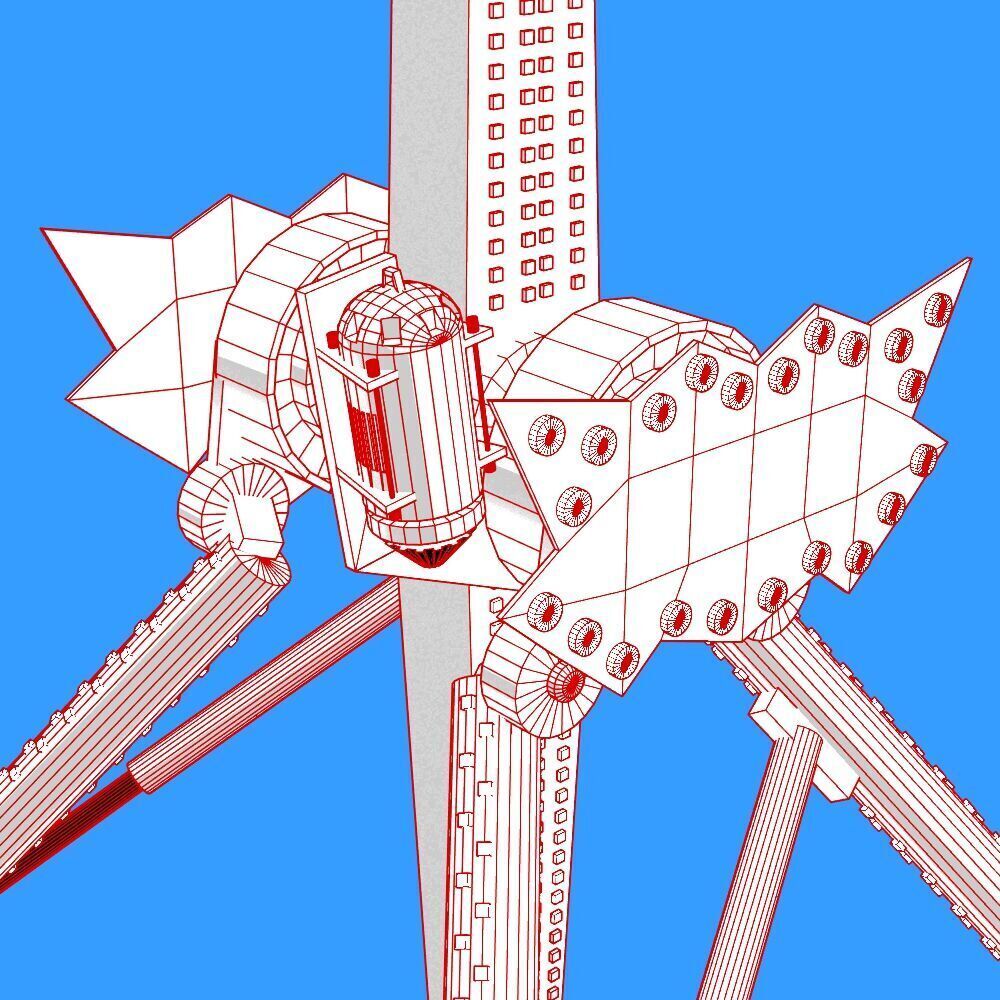 Amusement ride - 360 3D model_6