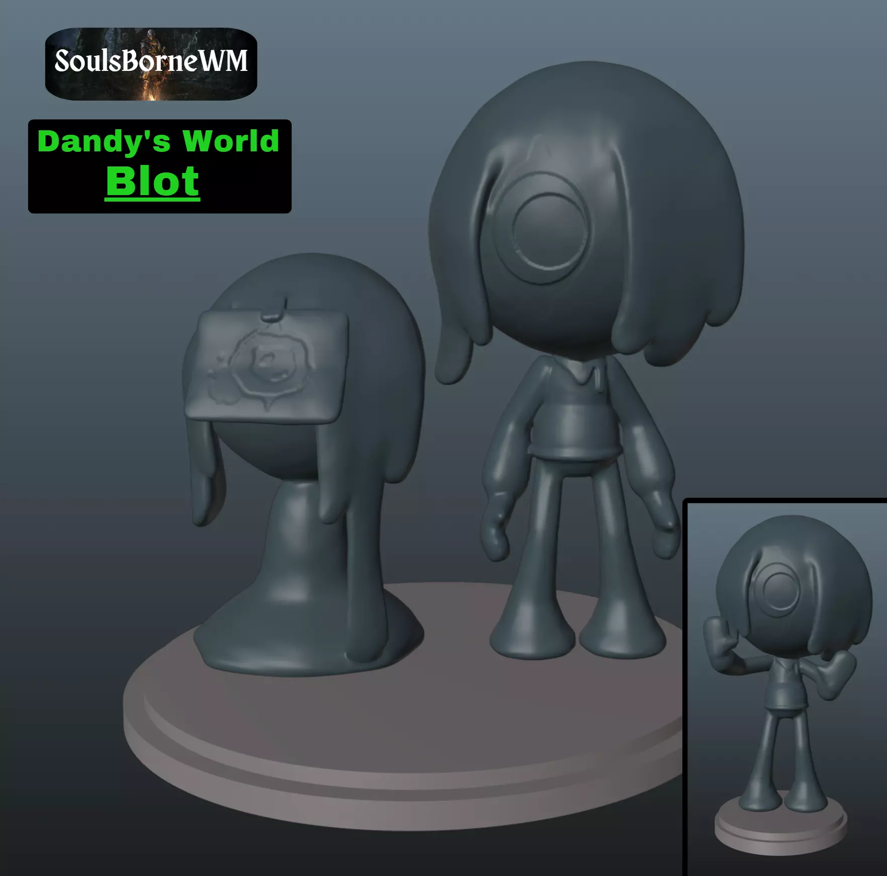 Dandy World Blot 3D print model_0