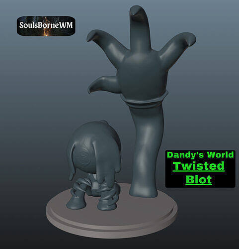Dandy World Twisted Blot 3D print model