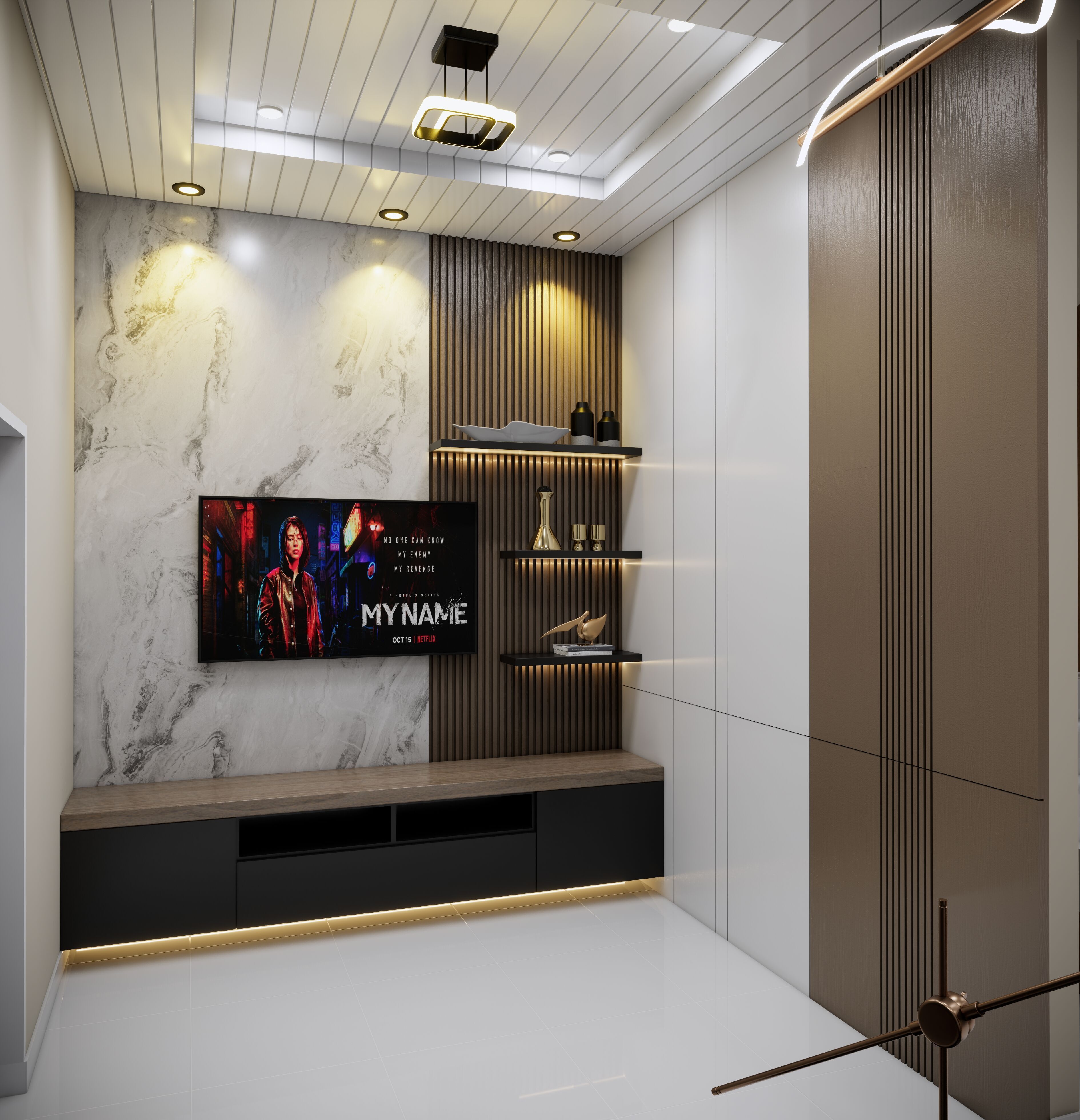 Complete Home Interior Scene 3D Model SketchUp Enscape 3D model_3