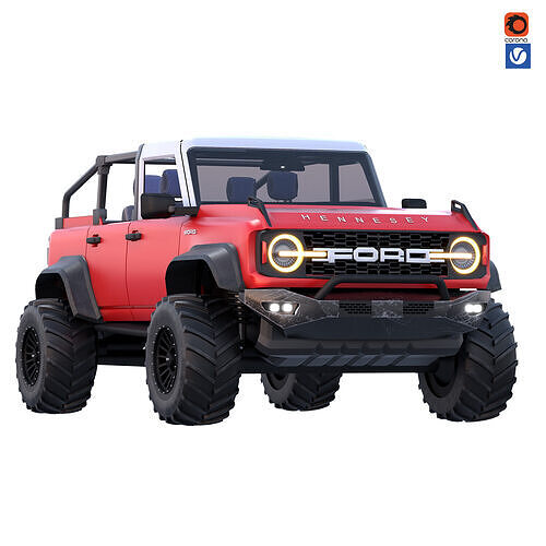 OFF ROAD FORD  Branco 3D model