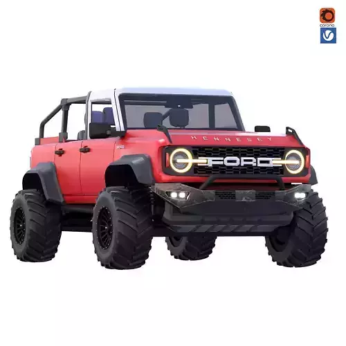 OFF ROAD FORD  Branco 3D model