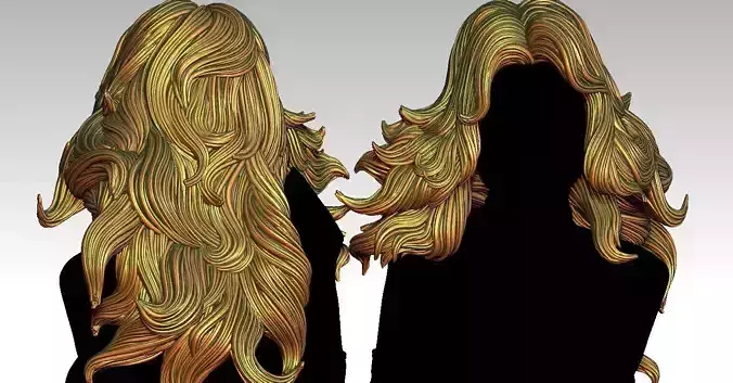 3D Hairstyles for girl V124 3D print model