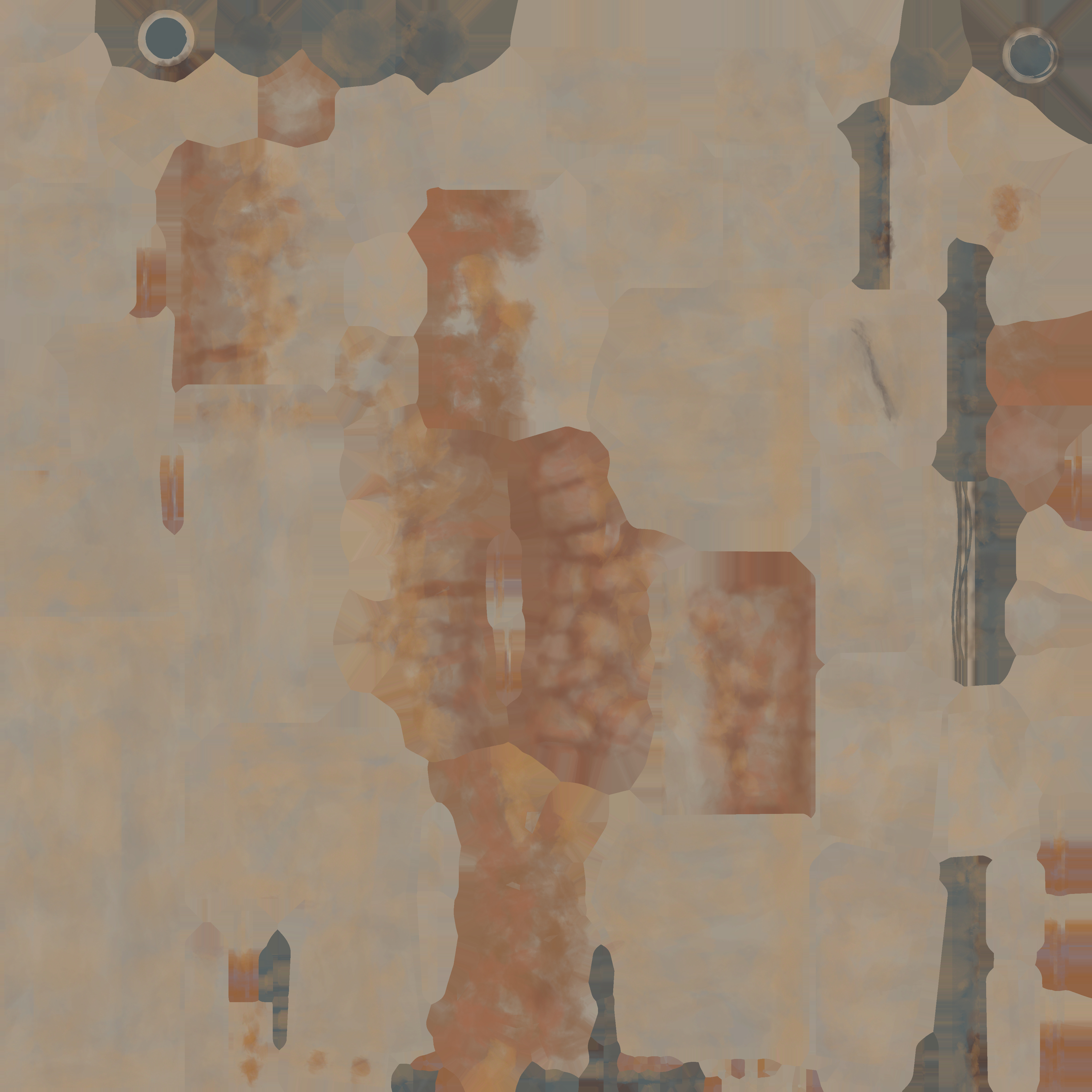 Road blocks and barriers stylized lowpoly models 02 Low-poly 3D model_4