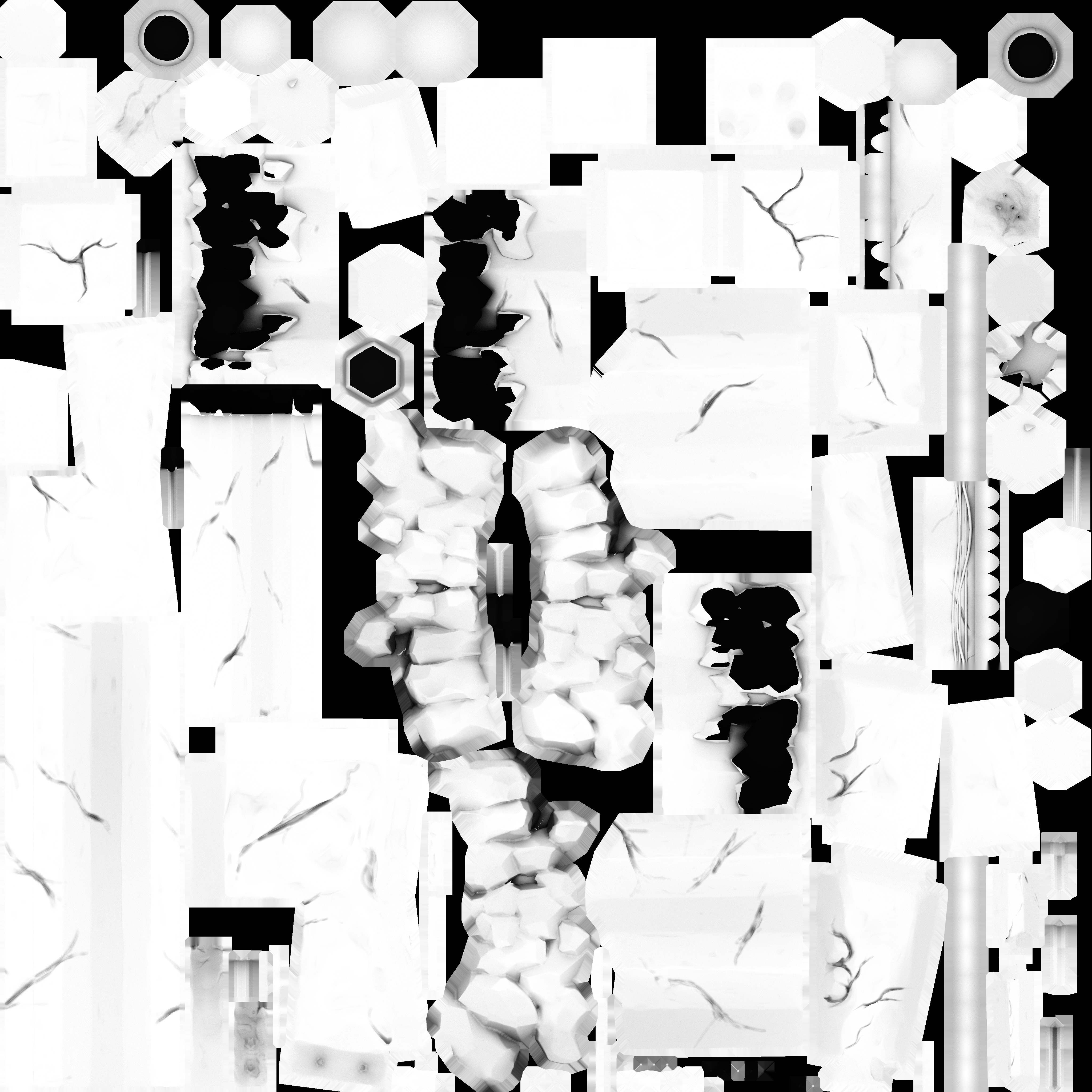 Road blocks and barriers stylized lowpoly models 02 Low-poly 3D model_3