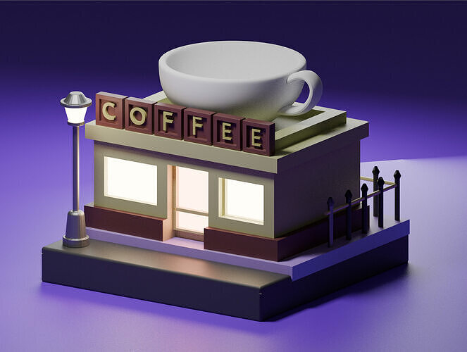 Coffee Shop 3D print model