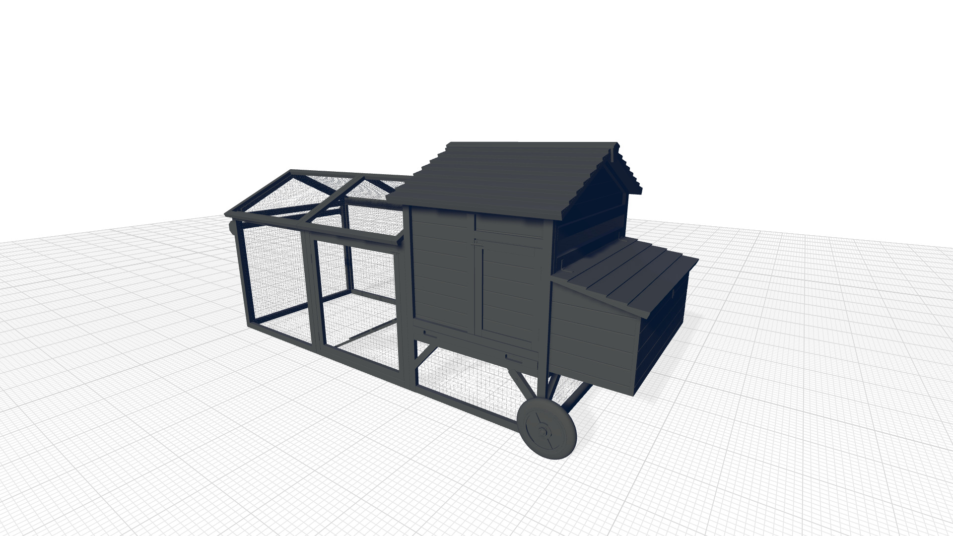 Bayer Feet Chicken Coop -Chicken Run 3D model_7