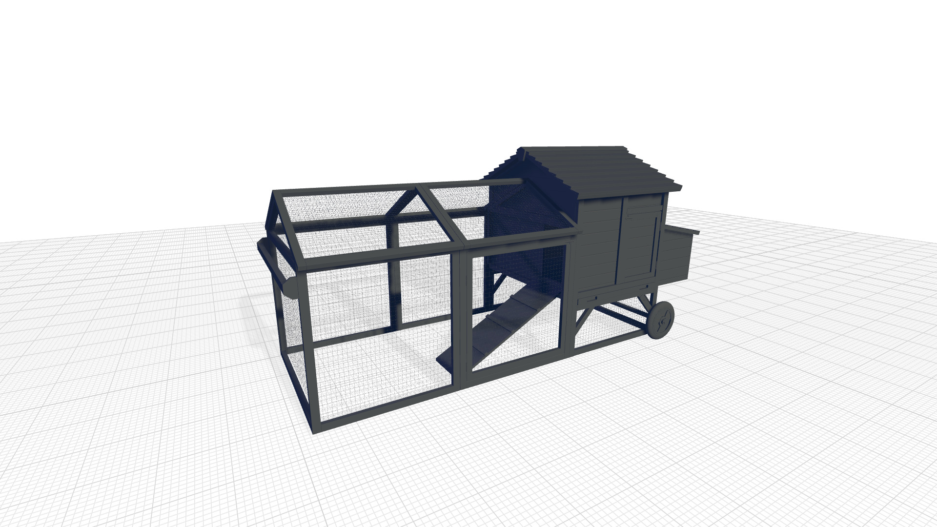 Bayer Feet Chicken Coop -Chicken Run 3D model_5