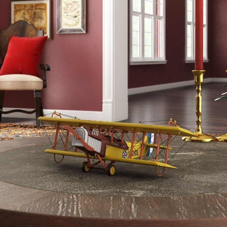 1918 Curtiss JN-4 Model Plane 3D model_2