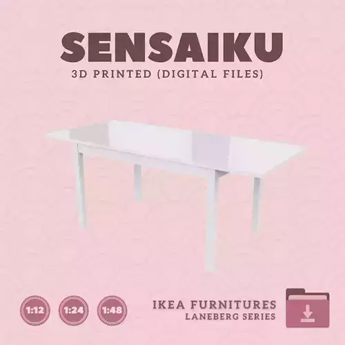 2 LANEBERG Extendable Table for Dollhouse - IKEA - 3D Print