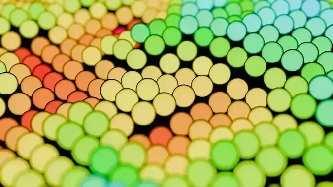 Colorful Abstract Spheres Pattern