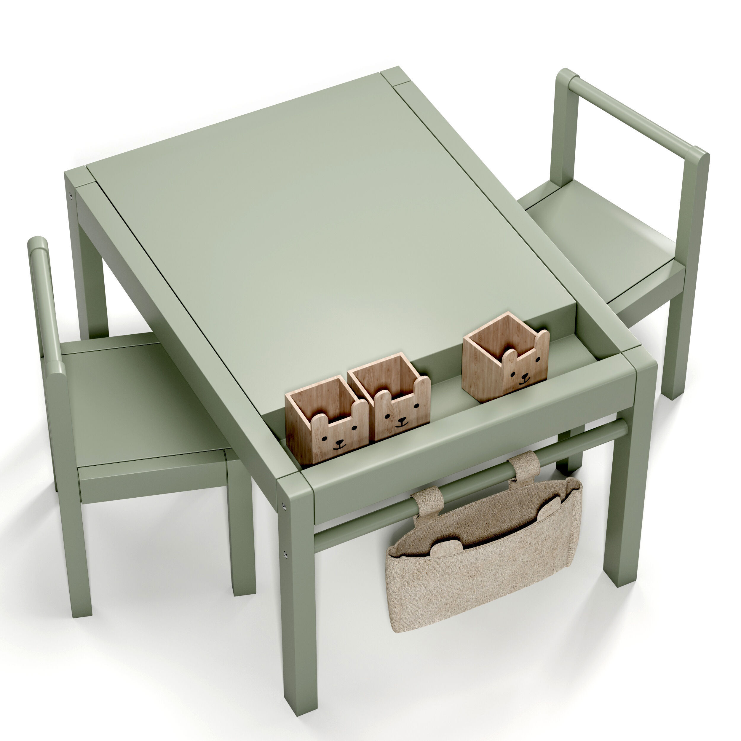 Kids Play Table Set 3D model_2