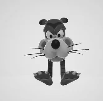 Cartoon Tiger 3D model_0
