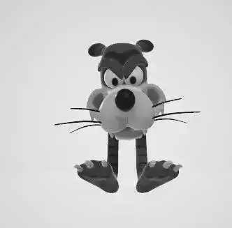 Cartoon Tiger 3D model