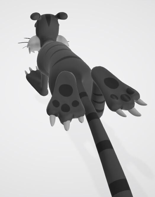 Cartoon Tiger 3D model_3