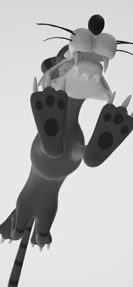 Cartoon Tiger 3D model_5