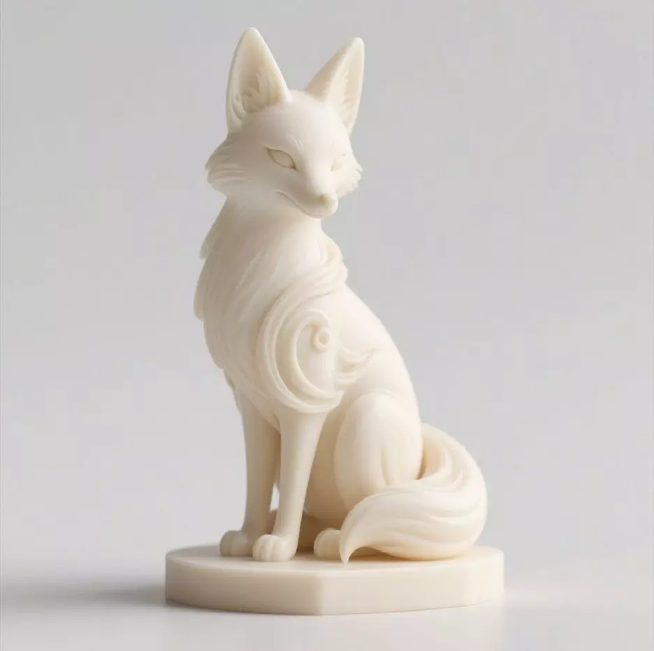 66 Fox Spirit in Pu Song Ling Style monster werewolf witch 3D print model