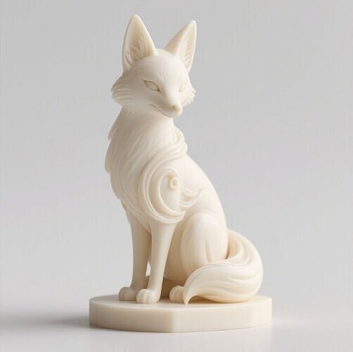 66 Fox Spirit in Pu Song Ling Style monster werewolf witch 3D print model