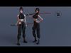 Cyberpunk Tech Wear Girl - Game Ready - 3D character model Low-poly 3D model_1