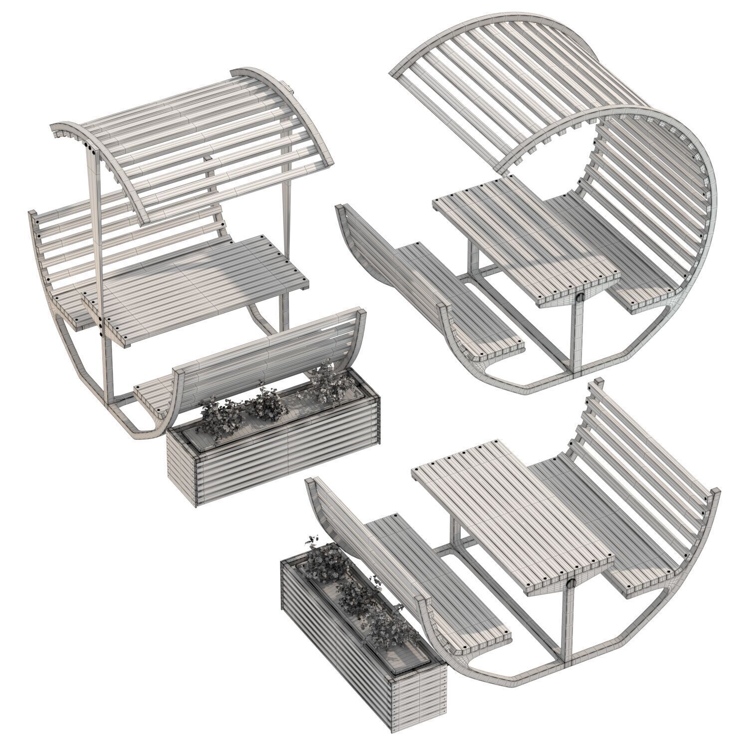 Urban Furniture 02 3D model_1