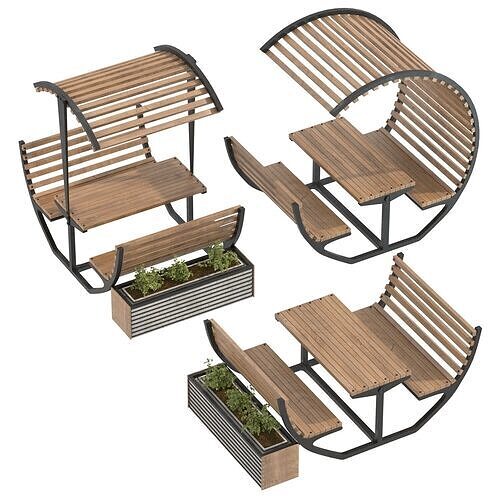 Urban Furniture 02 3D model