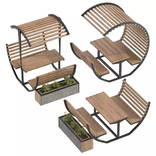 Urban Furniture 02 3D model