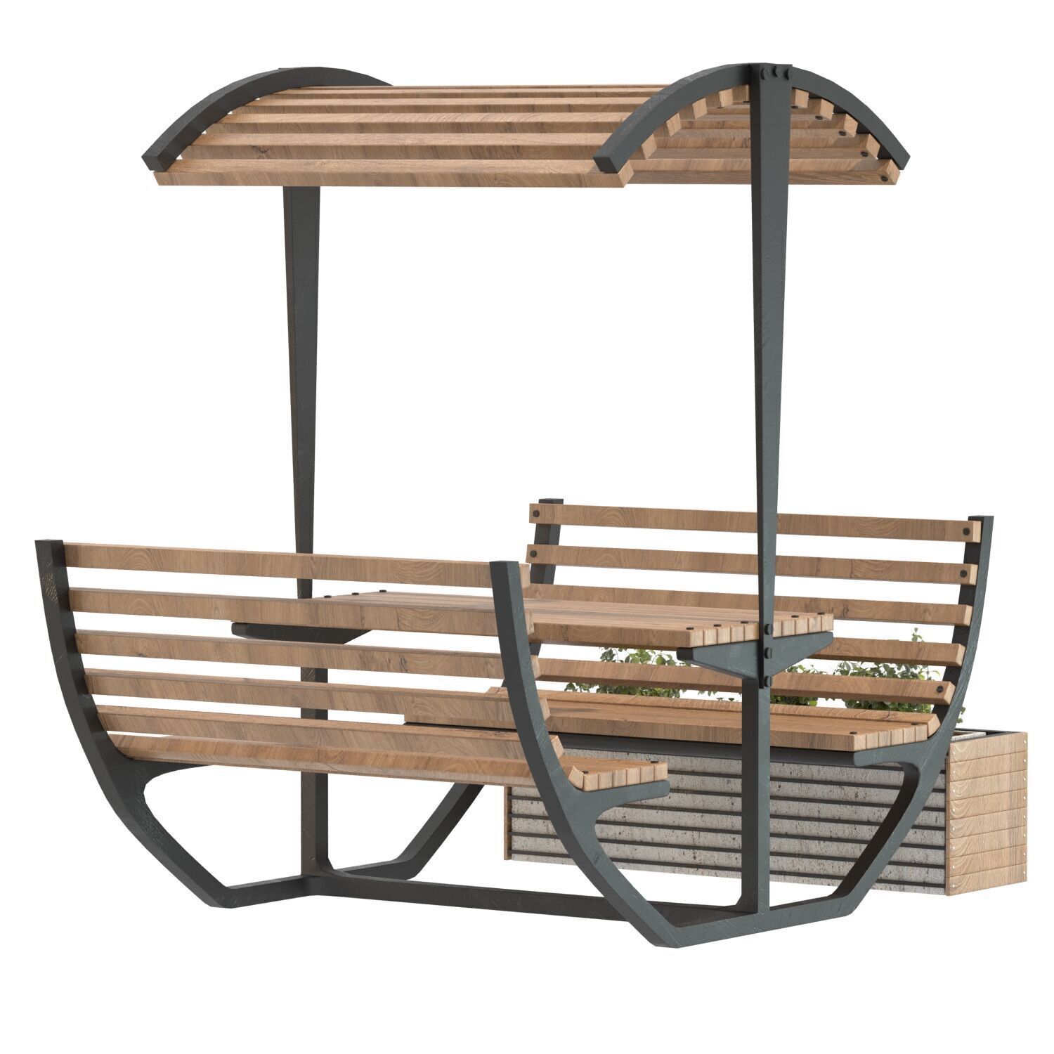 Urban Furniture 02 3D model_5