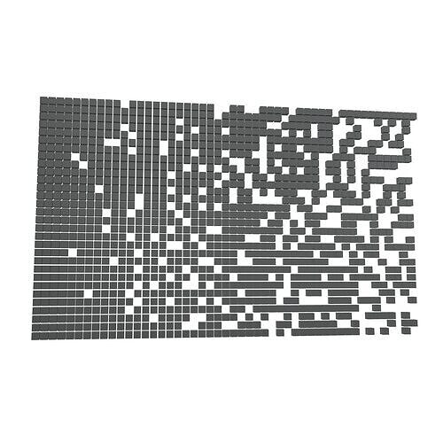 Pixel Composition Background v1 001 Low-poly 3D model