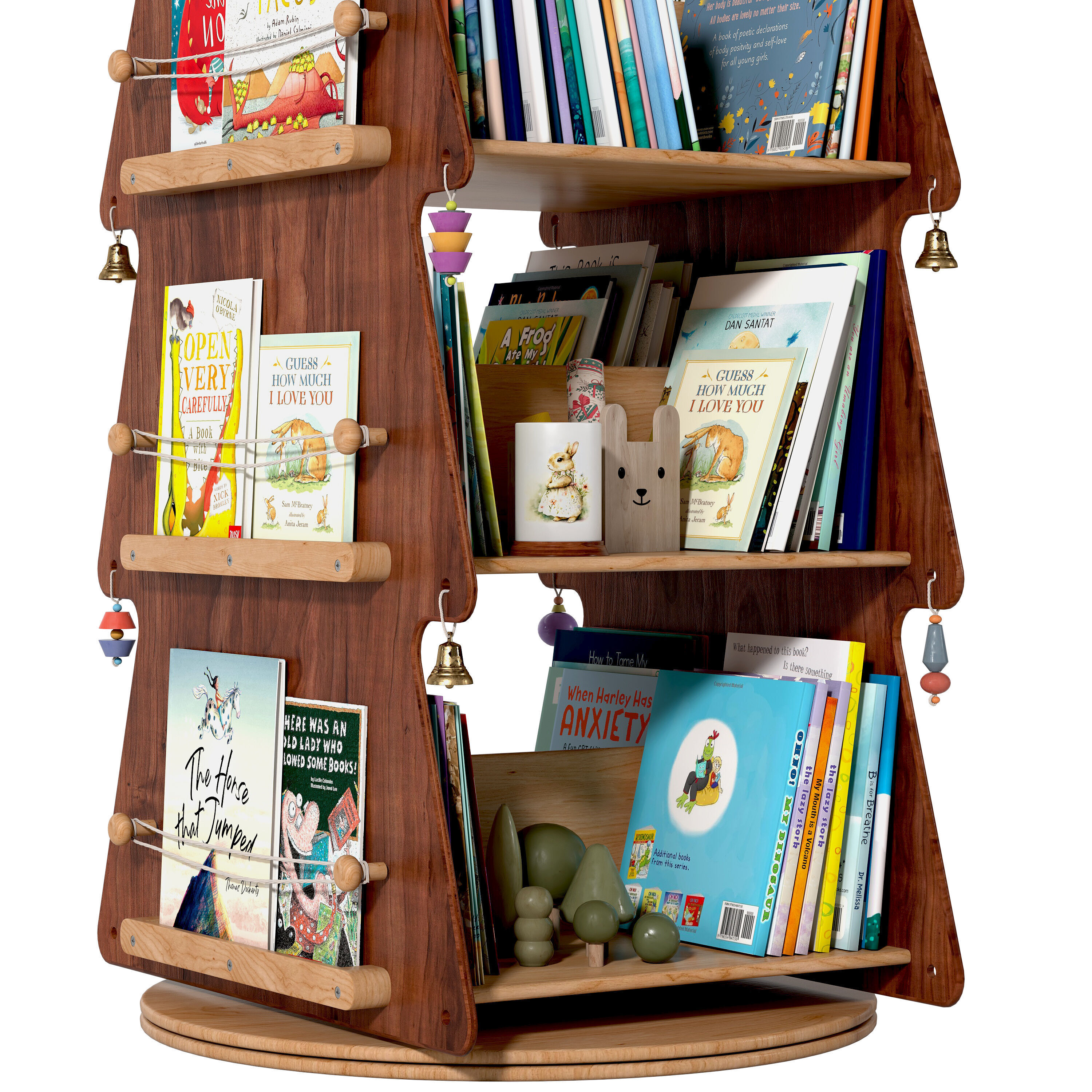 Kids Tree Bookcase 3D model_3