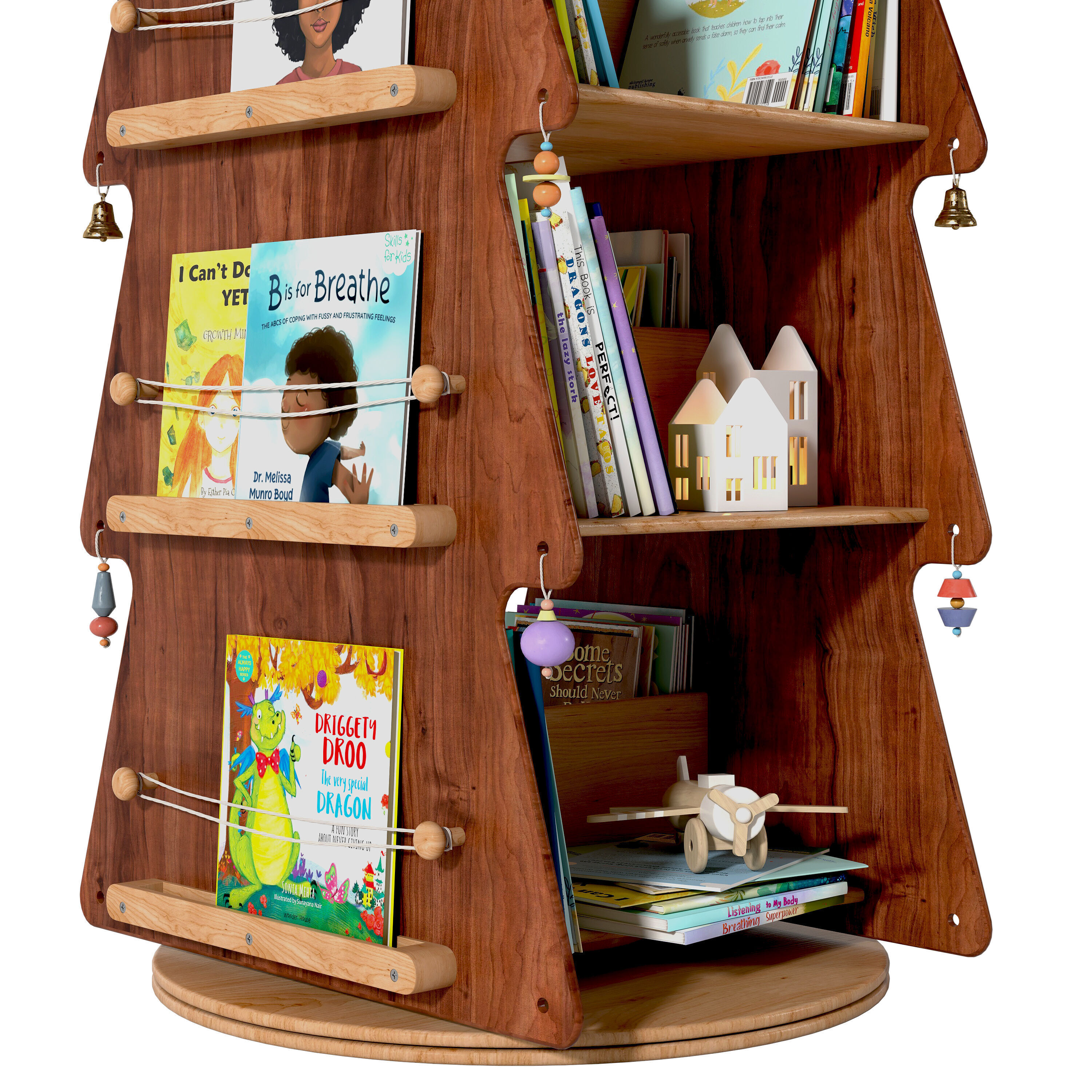 Kids Tree Bookcase 3D model_2