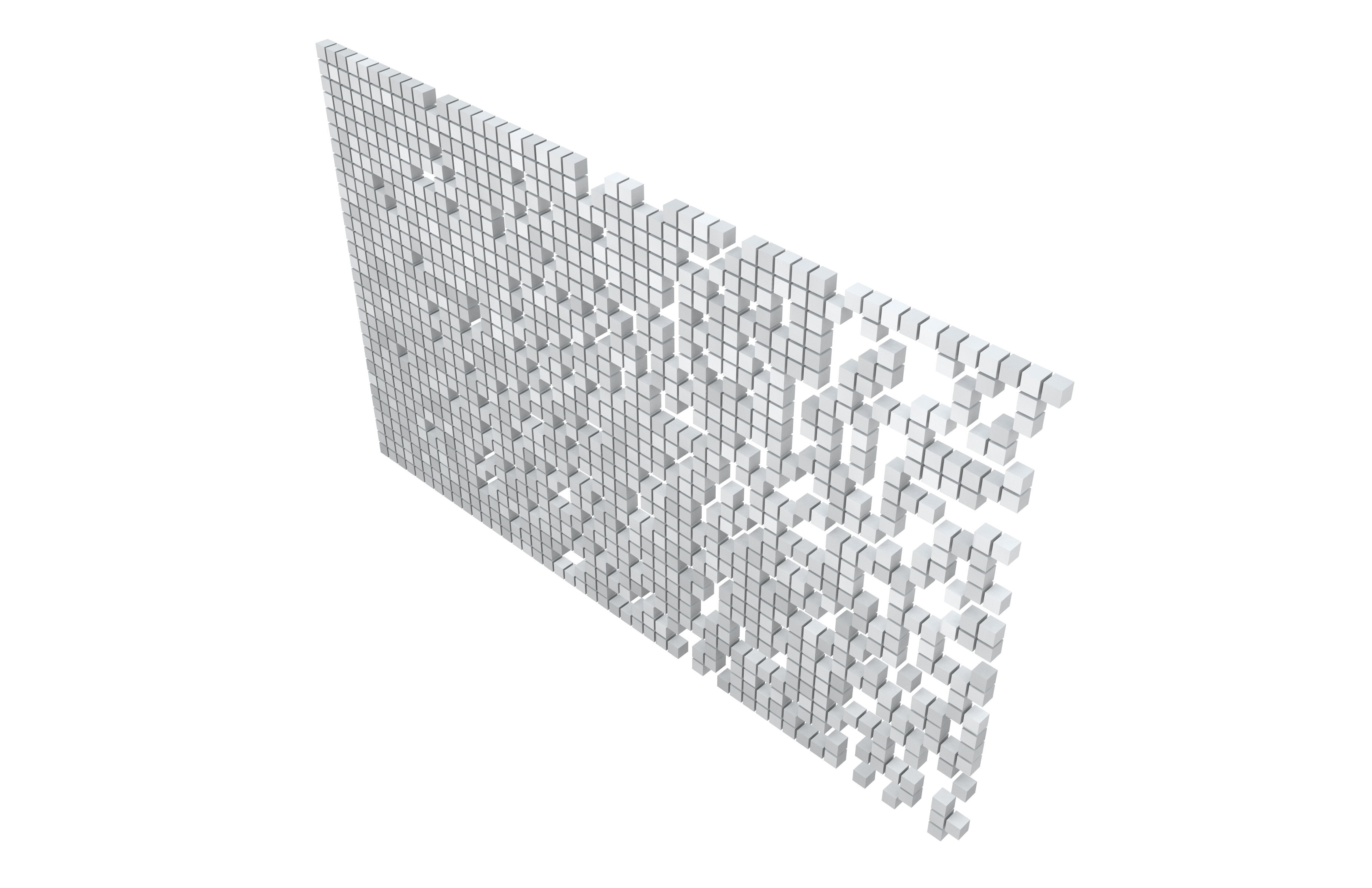 Pixel Composition Background v1 002 Low-poly 3D model_2