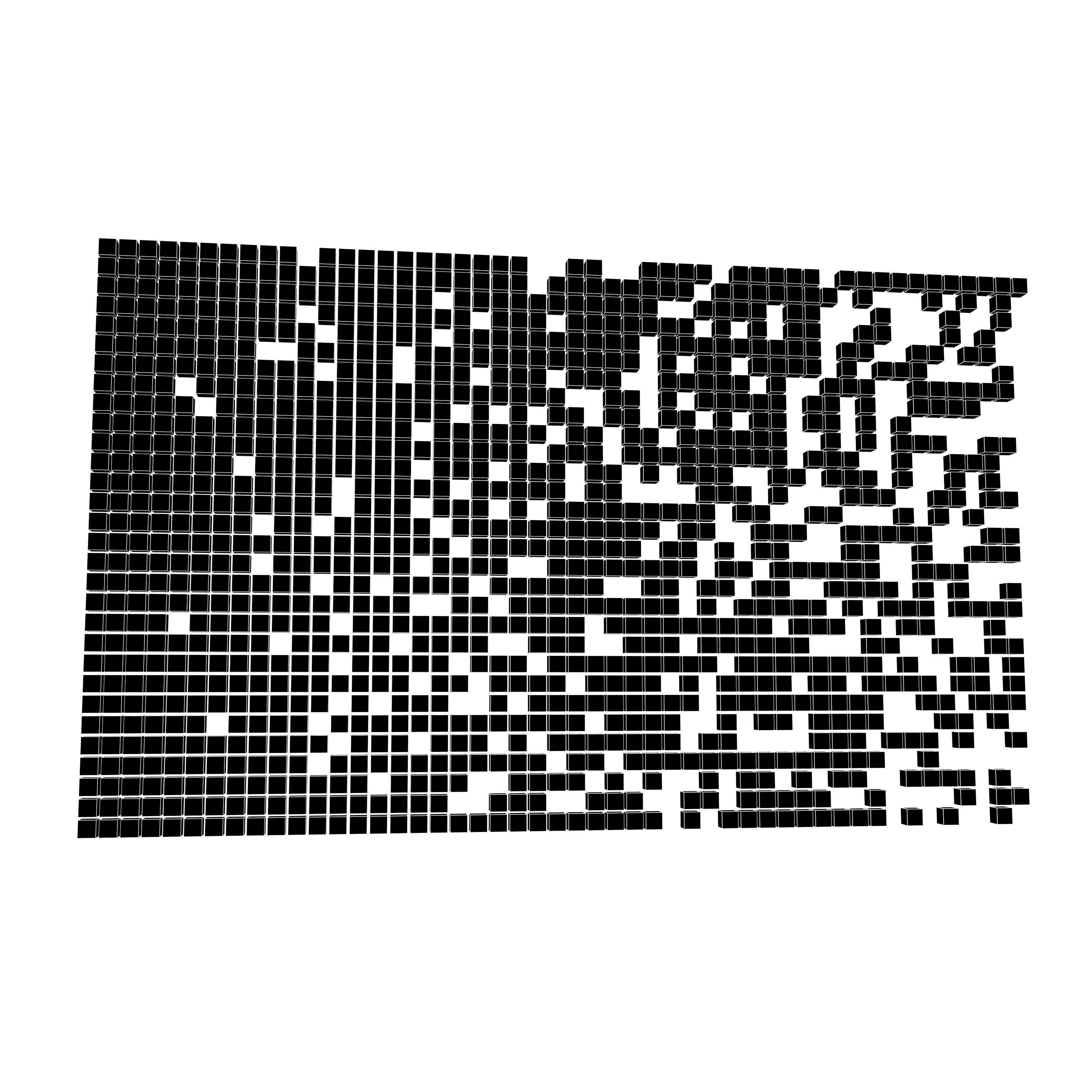 Pixel Composition Background v1 002 Low-poly 3D model_4