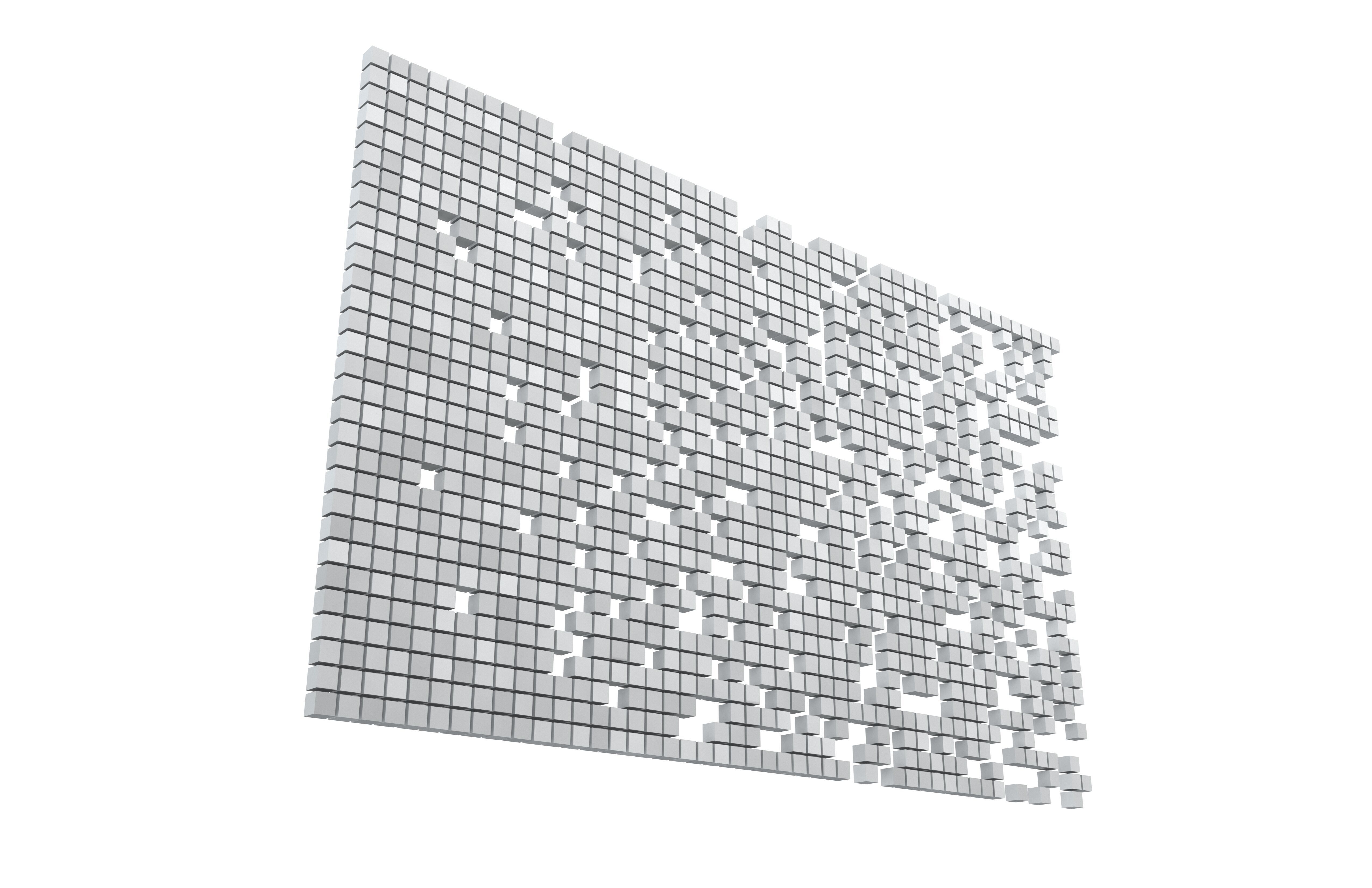 Pixel Composition Background v1 002 Low-poly 3D model_3