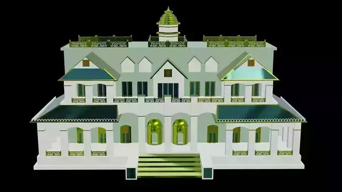 3D Indian Bhawan Model 