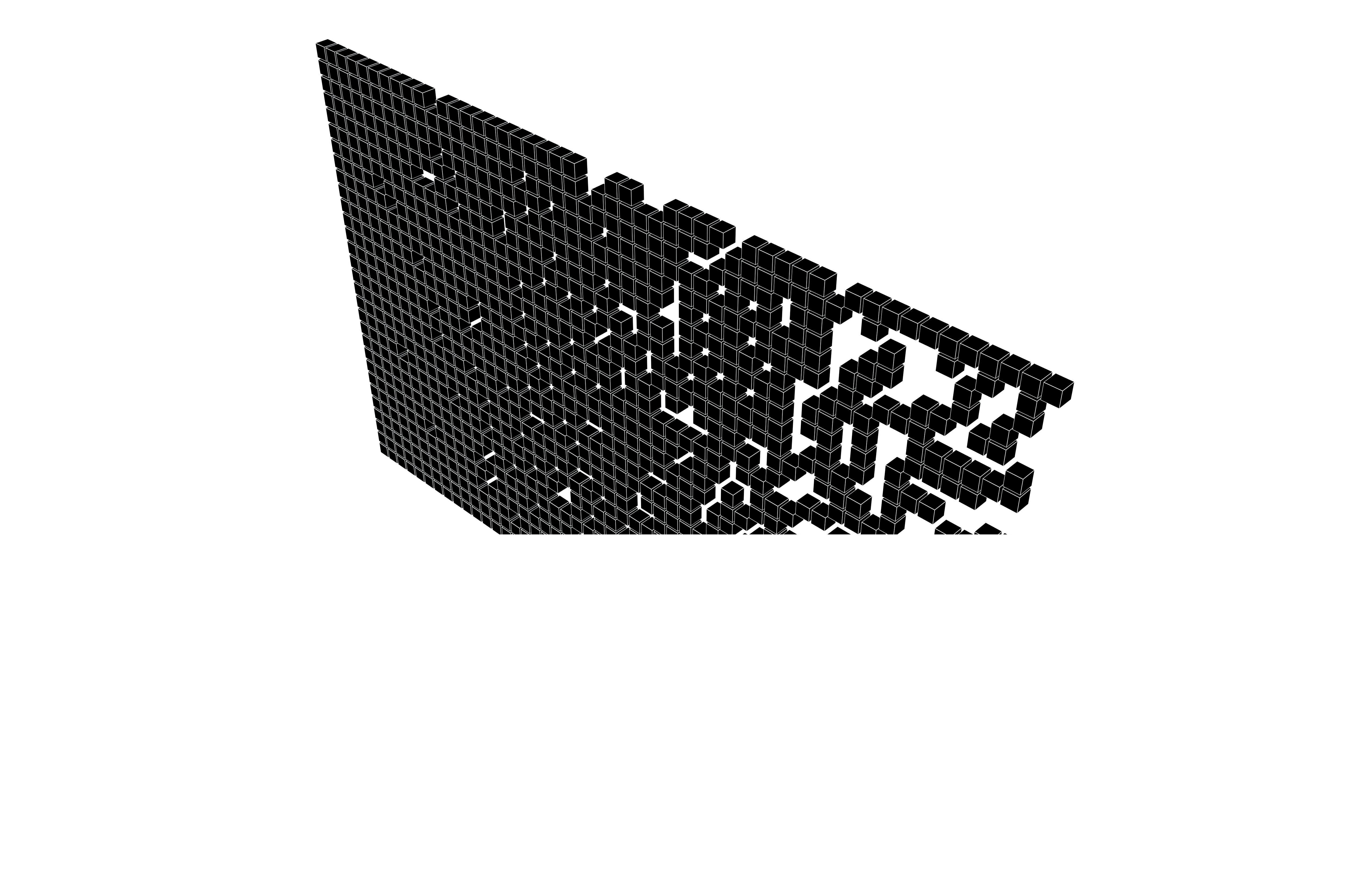 Pixel Composition Background v1 003 Low-poly 3D model_6