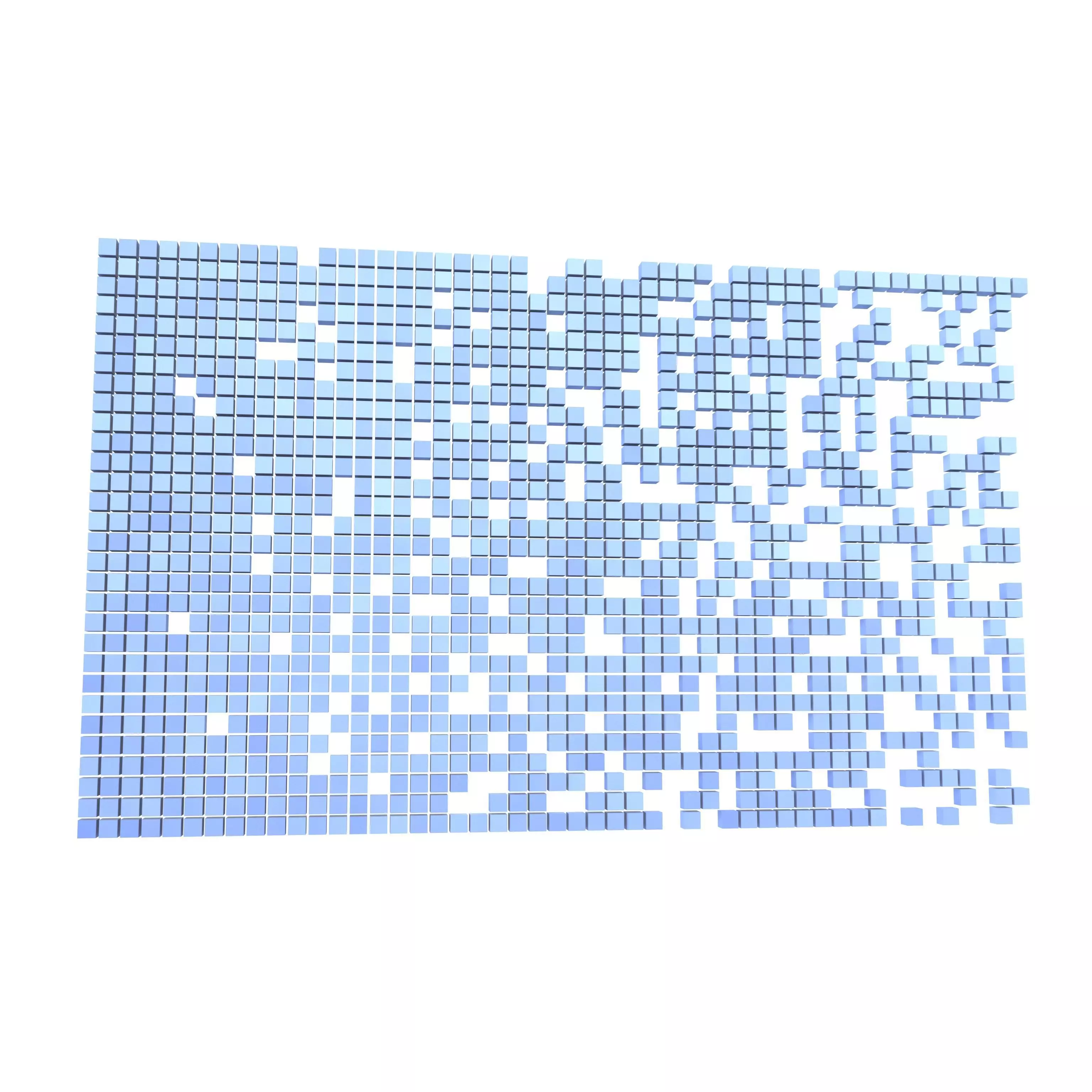 Pixel Composition Background v1 003 Low-poly 3D model_0