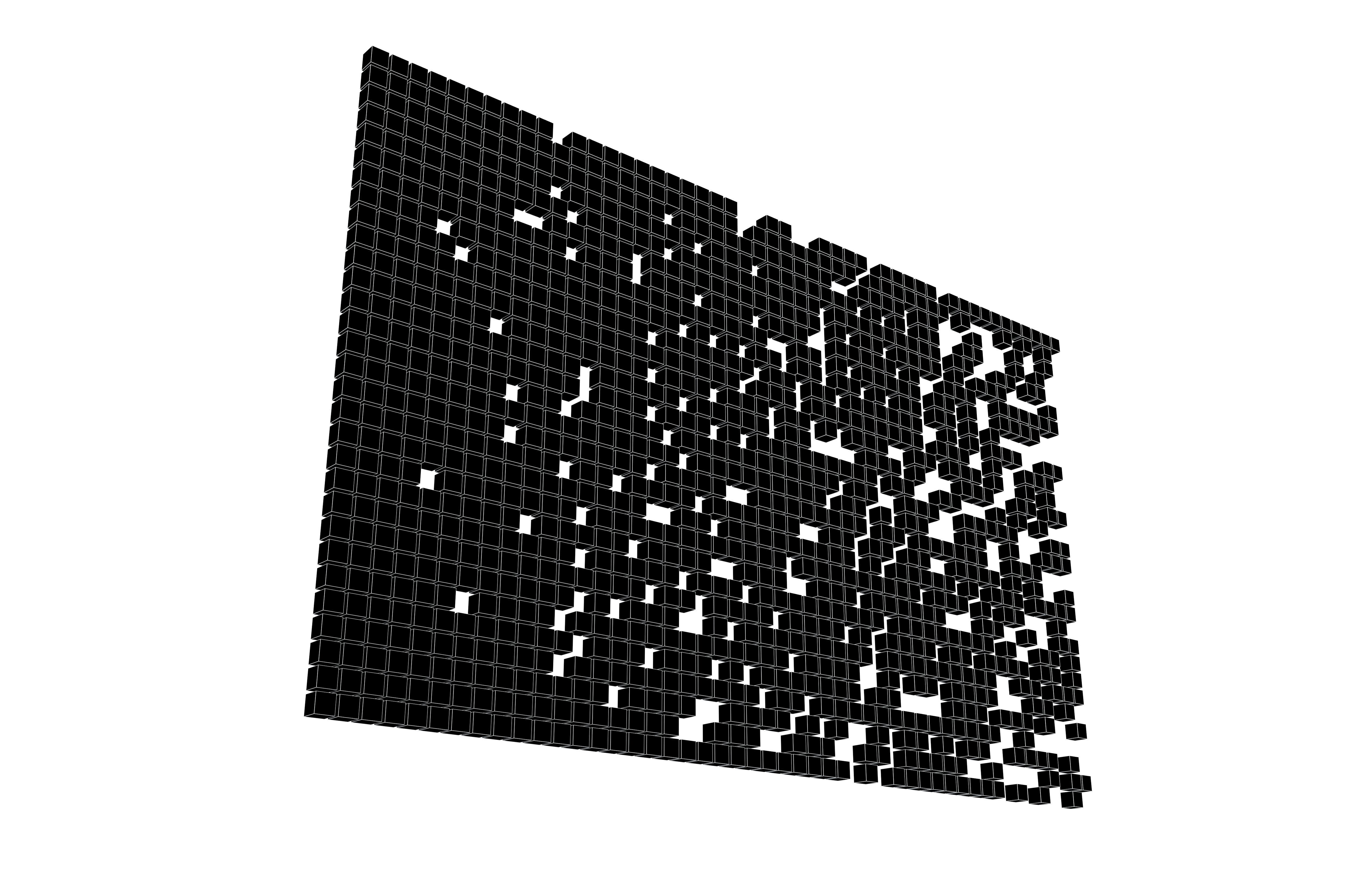 Pixel Composition Background v1 003 Low-poly 3D model_7