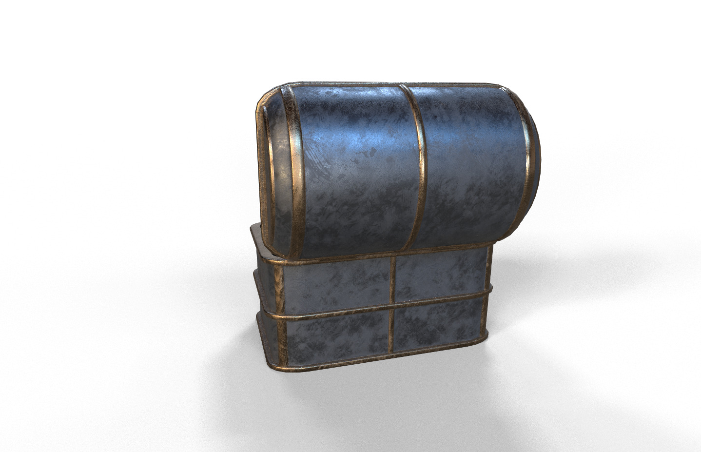 Chest-Storage Box 3D Model Low-poly 3D model_3