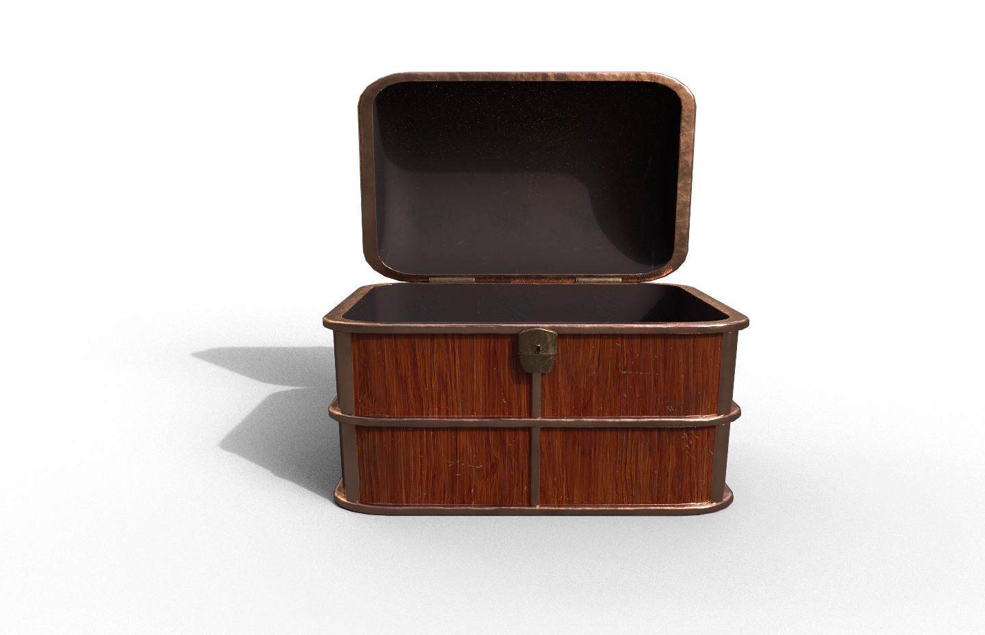 Chest-Storage Box 3D Model Low-poly 3D model_1