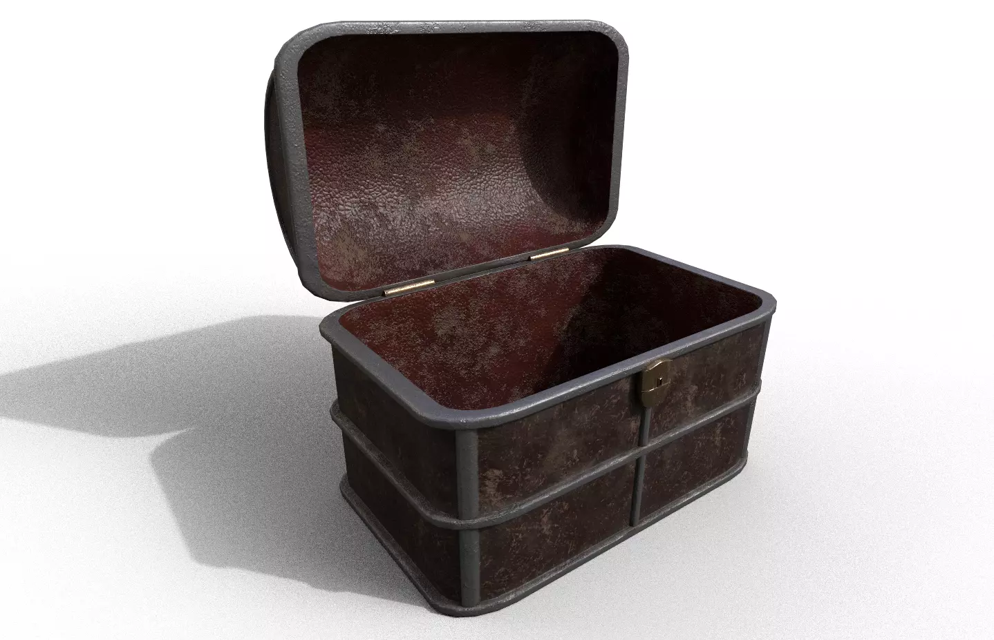 Chest-Storage Box 3D Model Low-poly 3D model_0