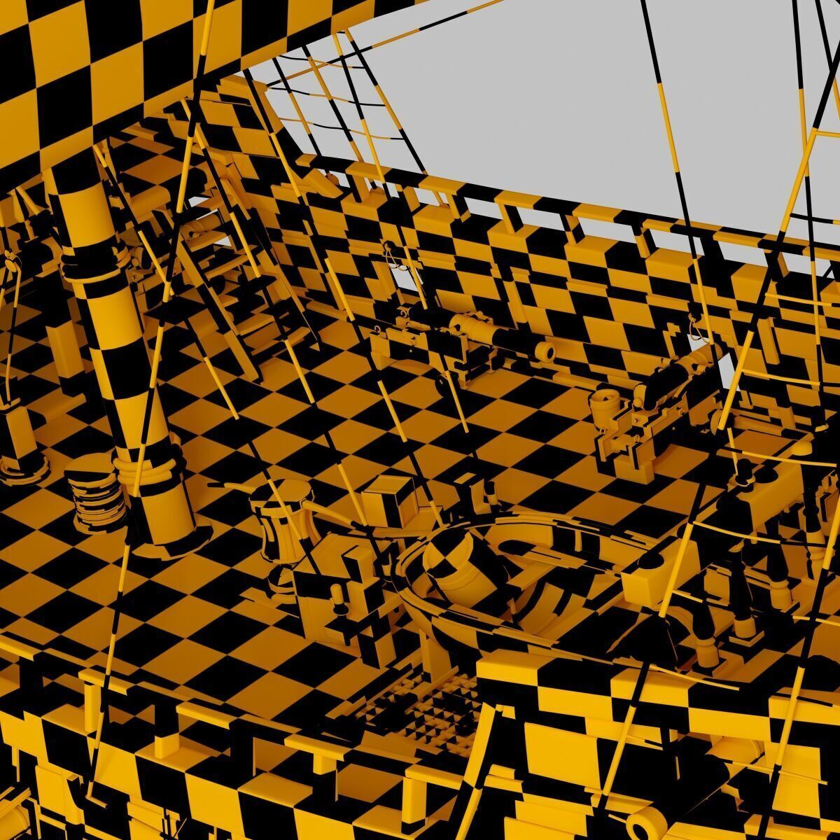 Galleon Ship n1 3D model_15