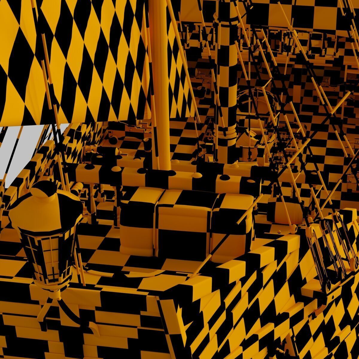 Galleon Ship n1 3D model_17