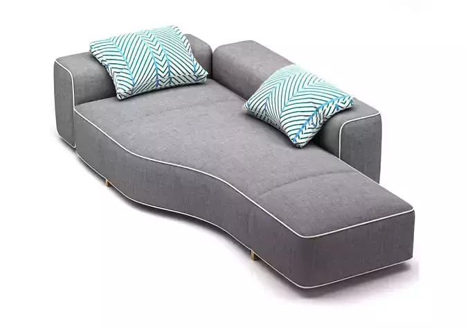 Minotti Yves Sofa  Bend Elemento 3D model