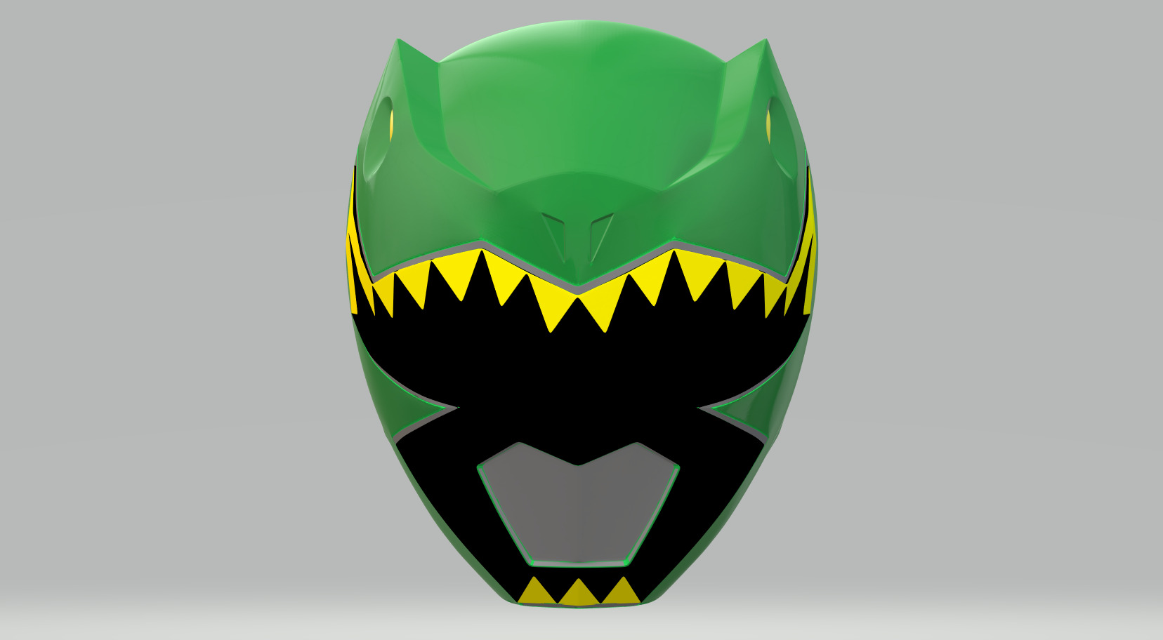 Power Rangers Dino Charge Green Ranger helmet 3D print model_2