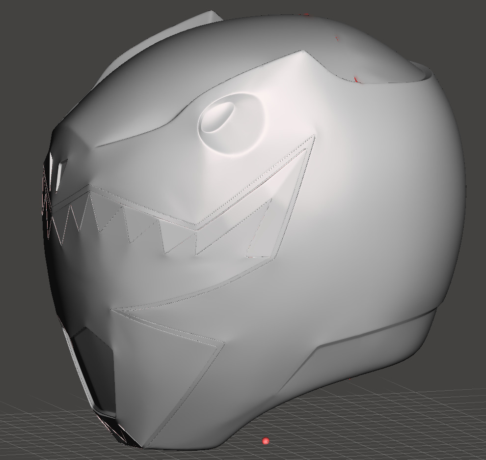 Power Rangers Dino Charge Green Ranger helmet 3D print model_5