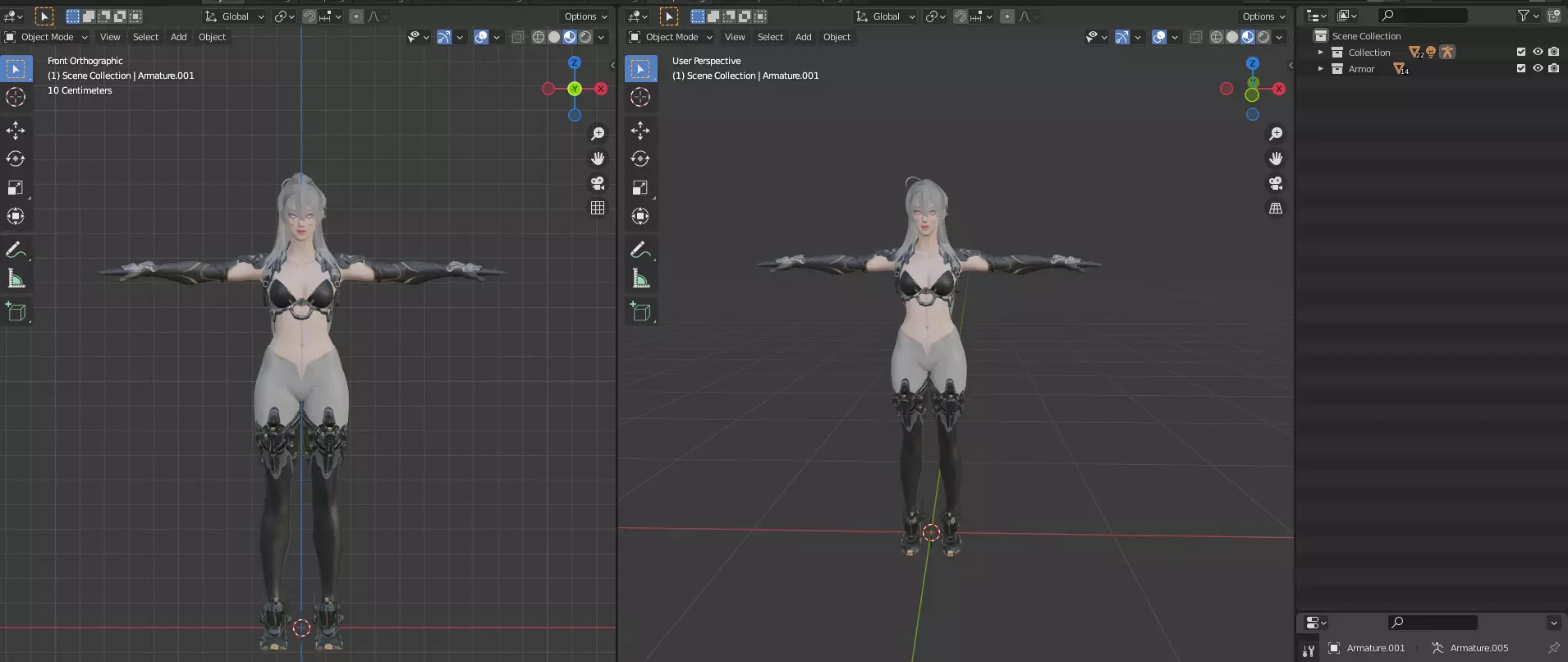 Cyber Girl 3d Character 3D model_8