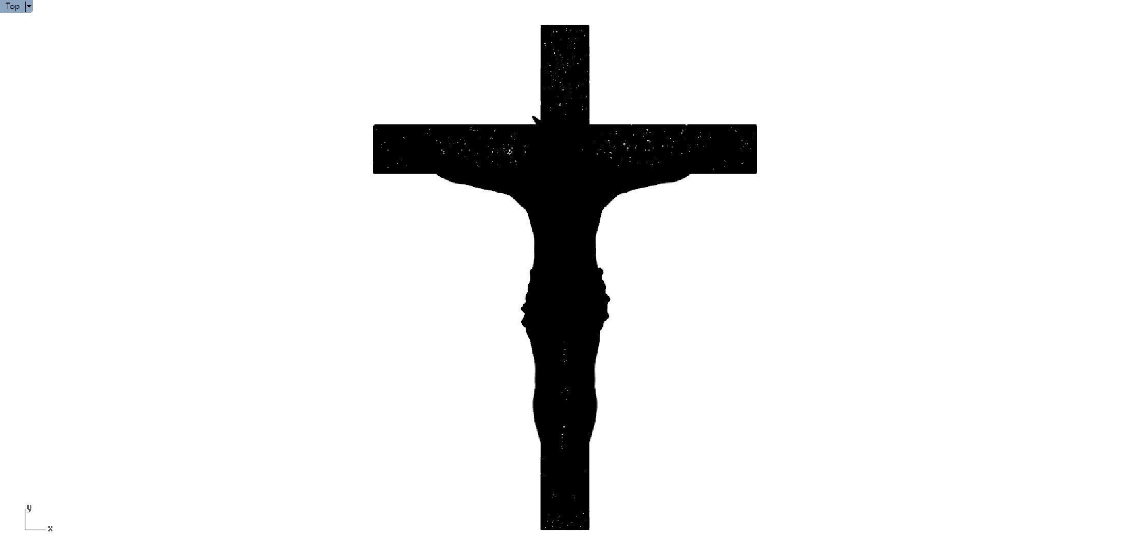 Jesus full 3D statue 3D print model_8